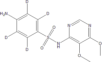 乙腈中磺胺邻二甲氧嘧啶溶液